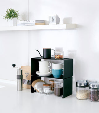 Stackable Countertop Shelf - Two Sizes - Steel - By Baano