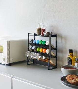 Four-Tier Slim Spice Rack - Steel - By Baano