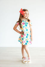 Groovy Blooms S/S Polo Dress