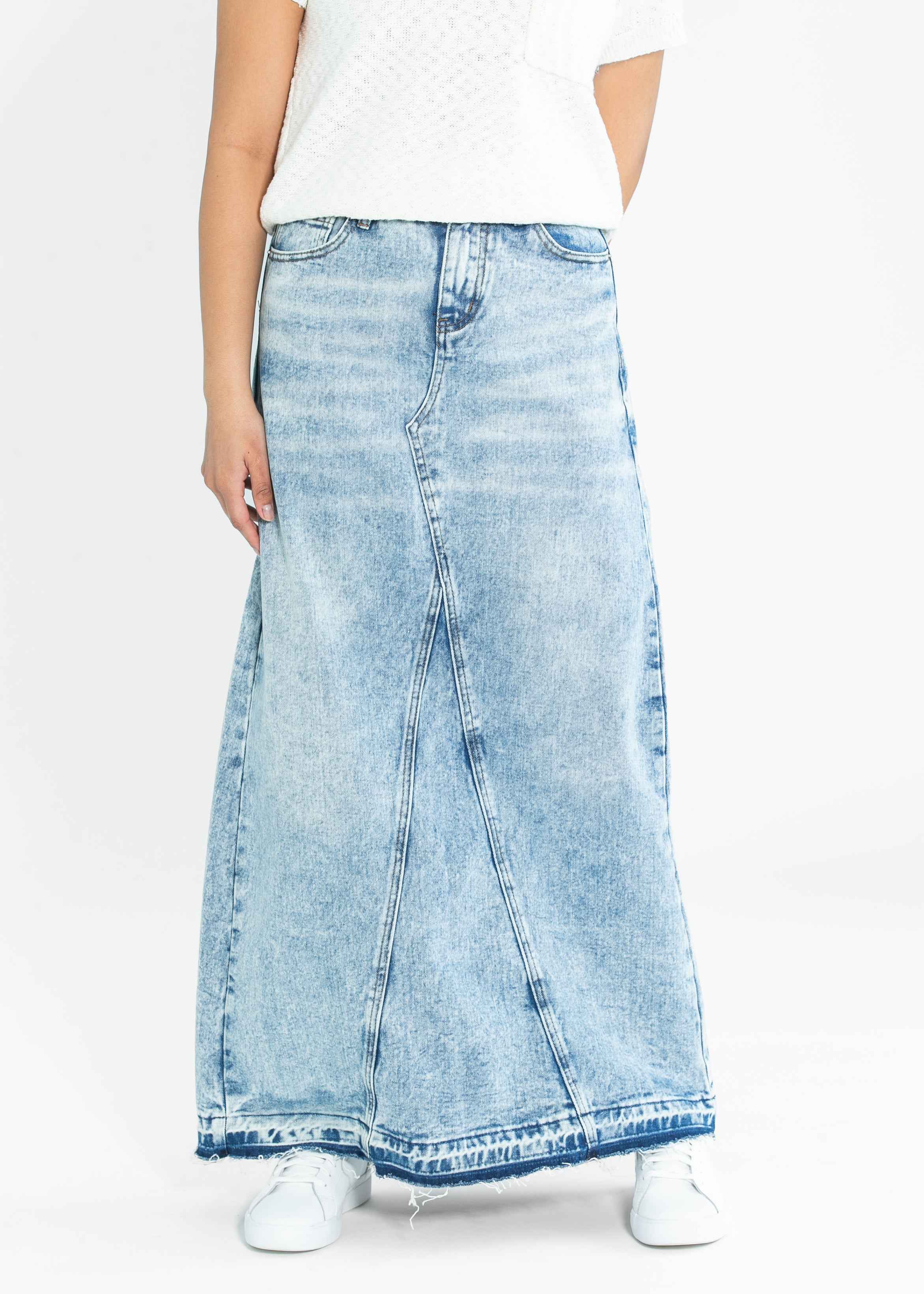 Mina Denim Maxi Skirt