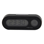 Mini Car Automobile Digital Clock Auto Watch Automotive  Digital Alarm Clock LCD Screen Easy to Set can Adhesive Digital Table Car Dashboard Desk Electronic Clock Date Time Calendar  Thermometer Hygrometer Decoration Ornament Clock In Car Car-Styling Stevvex