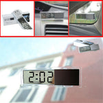Mini Digital Car Electronic Clock High Quality Durable Digital Alarm Clock LCD Screen Easy to Set can Adhesive Digital Table Car Dashboard Desk Electronic Clock Transparent LCD Display Digital Watch With Sucker Universal Car Decor Stevvex