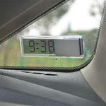 Mini Digital Car Electronic Clock High Quality Durable Digital Alarm Clock LCD Screen Easy to Set can Adhesive Digital Table Car Dashboard Desk Electronic Clock Transparent LCD Display Digital Watch With Sucker Universal Car Decor Stevvex