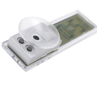 Mini Digital Car Electronic Clock High Quality Durable Digital Alarm Clock LCD Screen Easy to Set can Adhesive Digital Table Car Dashboard Desk Electronic Clock Transparent LCD Display Digital Watch With Sucker Universal Car Decor Stevvex