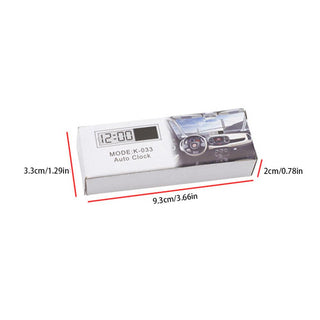 Mini Digital Car Electronic Clock High Quality Durable Digital Alarm Clock LCD Screen Easy to Set can Adhesive Digital Table Car Dashboard Desk Electronic Clock Transparent LCD Display Digital Watch With Sucker Universal Car Decor Stevvex