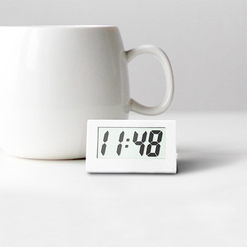 Mini Small Car Desk Digital Clock Watch Car Dashboard Digital Clock Vehicle Adhesive Clock with Jumbo LCD Time & Day Display Mini Automotive Stick On Watch for Car T Gauges Mini Digital LCD Screen Travel Electronic Clock For Home Office Desktop Clocks Stevvex