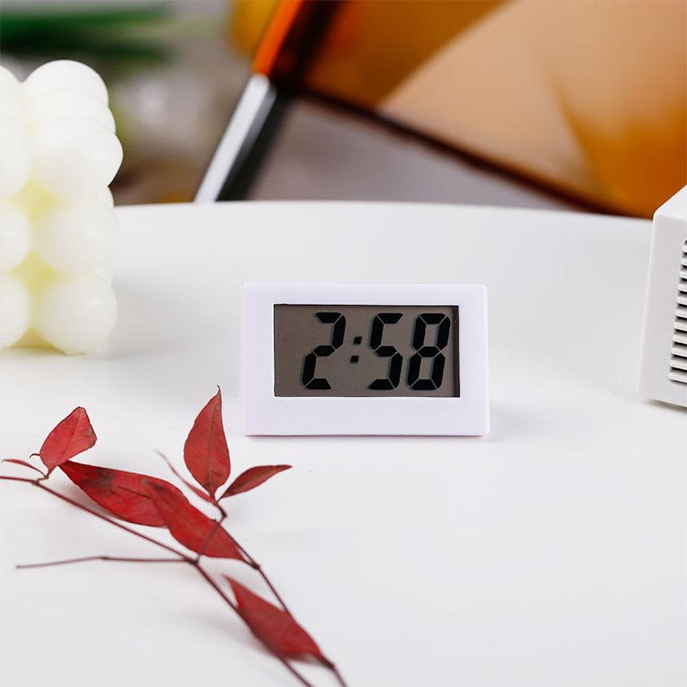 Mini Small Car Desk Digital Clock Watch Car Dashboard Digital Clock Vehicle Adhesive Clock with Jumbo LCD Time & Day Display Mini Automotive Stick On Watch for Car T Gauges Mini Digital LCD Screen Travel Electronic Clock For Home Office Desktop Clocks Stevvex