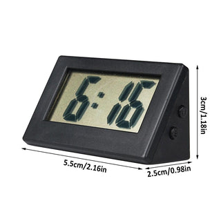 Mini Small Car Desk Digital Clock Watch Car Dashboard Digital Clock Vehicle Adhesive Clock with Jumbo LCD Time & Day Display Mini Automotive Stick On Watch for Car T Gauges Mini Digital LCD Screen Travel Electronic Clock For Home Office Desktop Clocks Stevvex