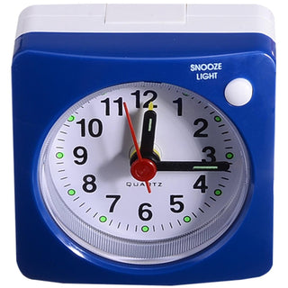 Mini Square Bedside Silent Sweep Alarm Clock Mini Square Bedside Silent Sweep Alarm Clock Student Silent Snooze Alarm Clock Student Silent Snooze Alarm Clock Non Ticking Noise With LED Snooze Light Decor Stevvex