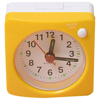 Mini Square Bedside Silent Sweep Alarm Clock Mini Square Bedside Silent Sweep Alarm Clock Student Silent Snooze Alarm Clock Student Silent Snooze Alarm Clock Non Ticking Noise With LED Snooze Light Decor Stevvex