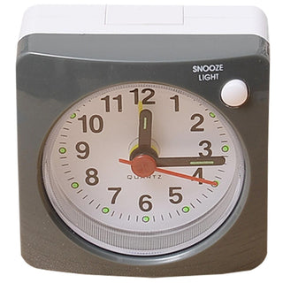 Mini Square Bedside Silent Sweep Alarm Clock Mini Square Bedside Silent Sweep Alarm Clock Student Silent Snooze Alarm Clock Student Silent Snooze Alarm Clock Non Ticking Noise With LED Snooze Light Decor Stevvex