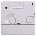 Mini Square Plastic Student Alarm Clock Silent Snooze Bedside Needle Alarm Clock Analog Alarm Clock Battery Operated for Heavy Sleepers Adults Bedrooms Bedside Kids Elderly Non Ticking Alarm Clocks with Non Ticking Portable Home Travel Alarm Clock Stevvex