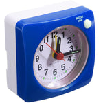 Mini Square Plastic Student Alarm Clock Silent Snooze Bedside Needle Alarm Clock Analog Alarm Clock Battery Operated for Heavy Sleepers Adults Bedrooms Bedside Kids Elderly Non Ticking Alarm Clocks with Non Ticking Portable Home Travel Alarm Clock Stevvex