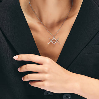 Minimalist Gold Name Logo Necklace