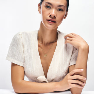 Minimalist Gold Name Logo Necklace