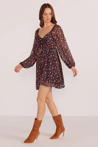 Regal Babydoll Mini Dress