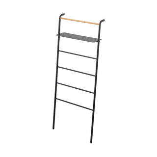 Leaning Storage Ladder With Shelf (63" H)  - Steel - By Baano