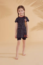 Lycra Black Kids Swimsuit K2335 Marina Modest