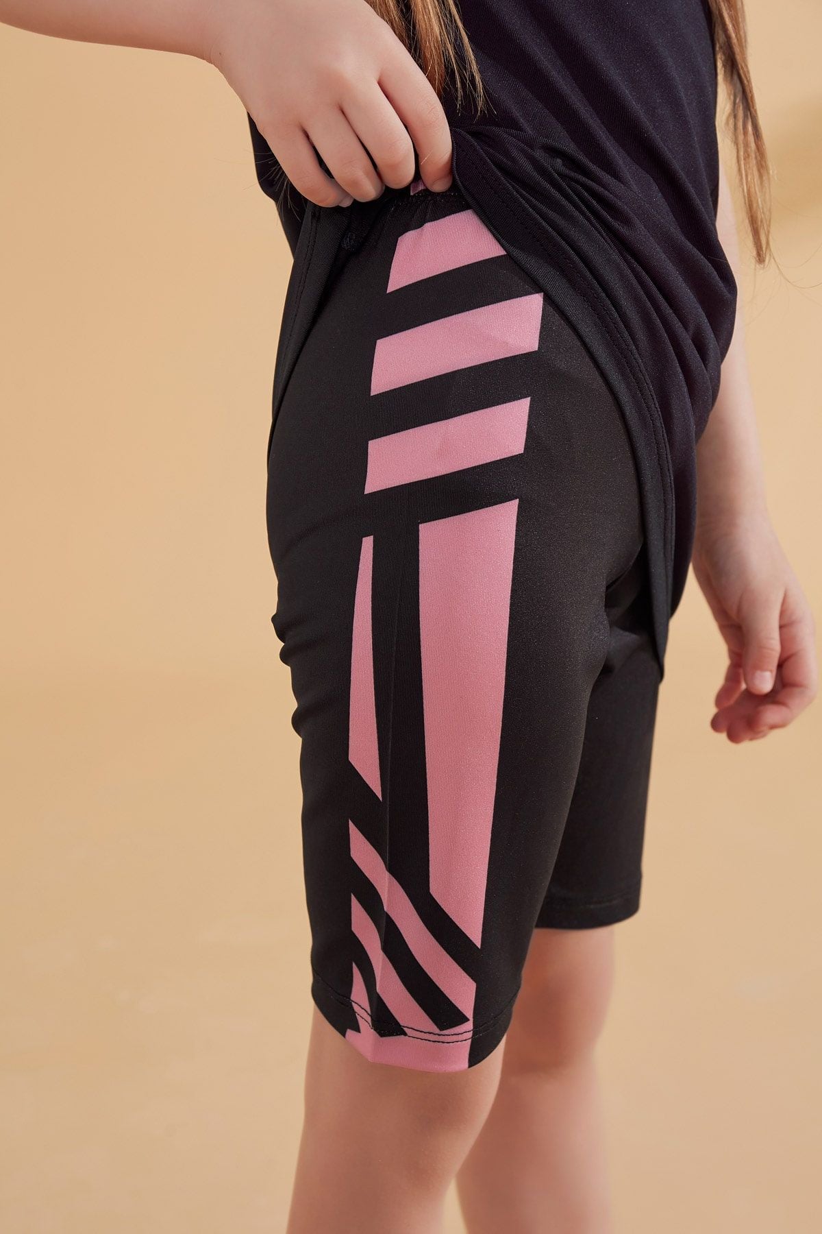 Lycra Black Kids Swimsuit K2336 Marina Modest