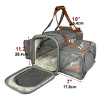 Mr. Peanut's Gold Series Big Apple XL Size Airline Compliant Double Expandable Pet Carrier - By Baano