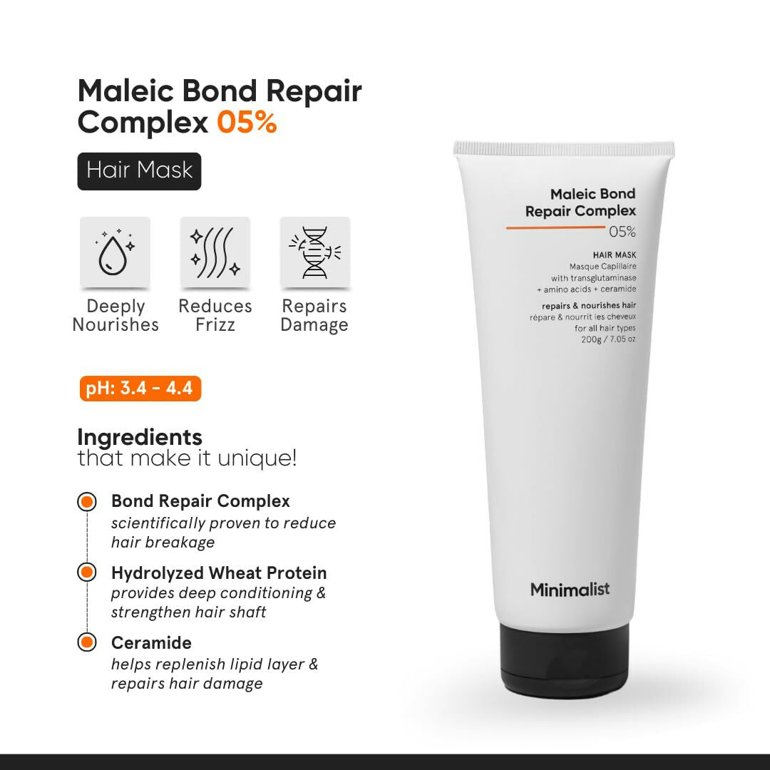 Minimalist Maleic Bond Repair Complex Shampoo & Hair Mask Combo