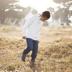 Mock Neck Organic Cable Sweater with Buttons - Baby - Glamourous Grace