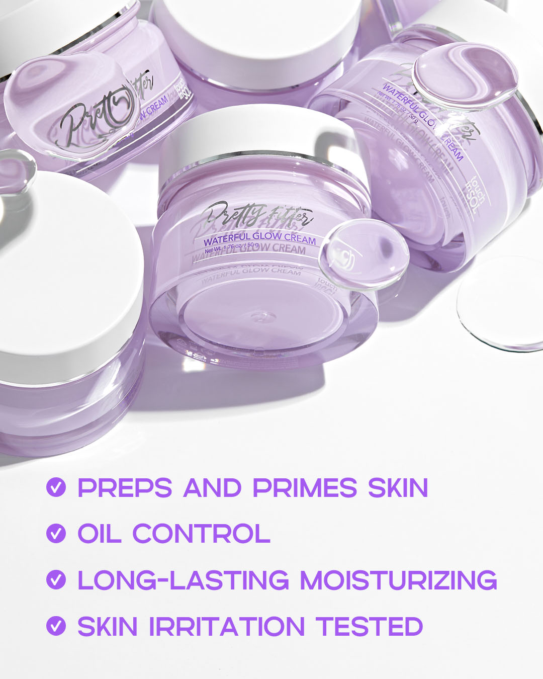 Pretty Filter Waterful Glow Hyaluronic Acid Cream Moisturizer - By Baano