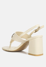 Monde Block Heel Thong Sandals