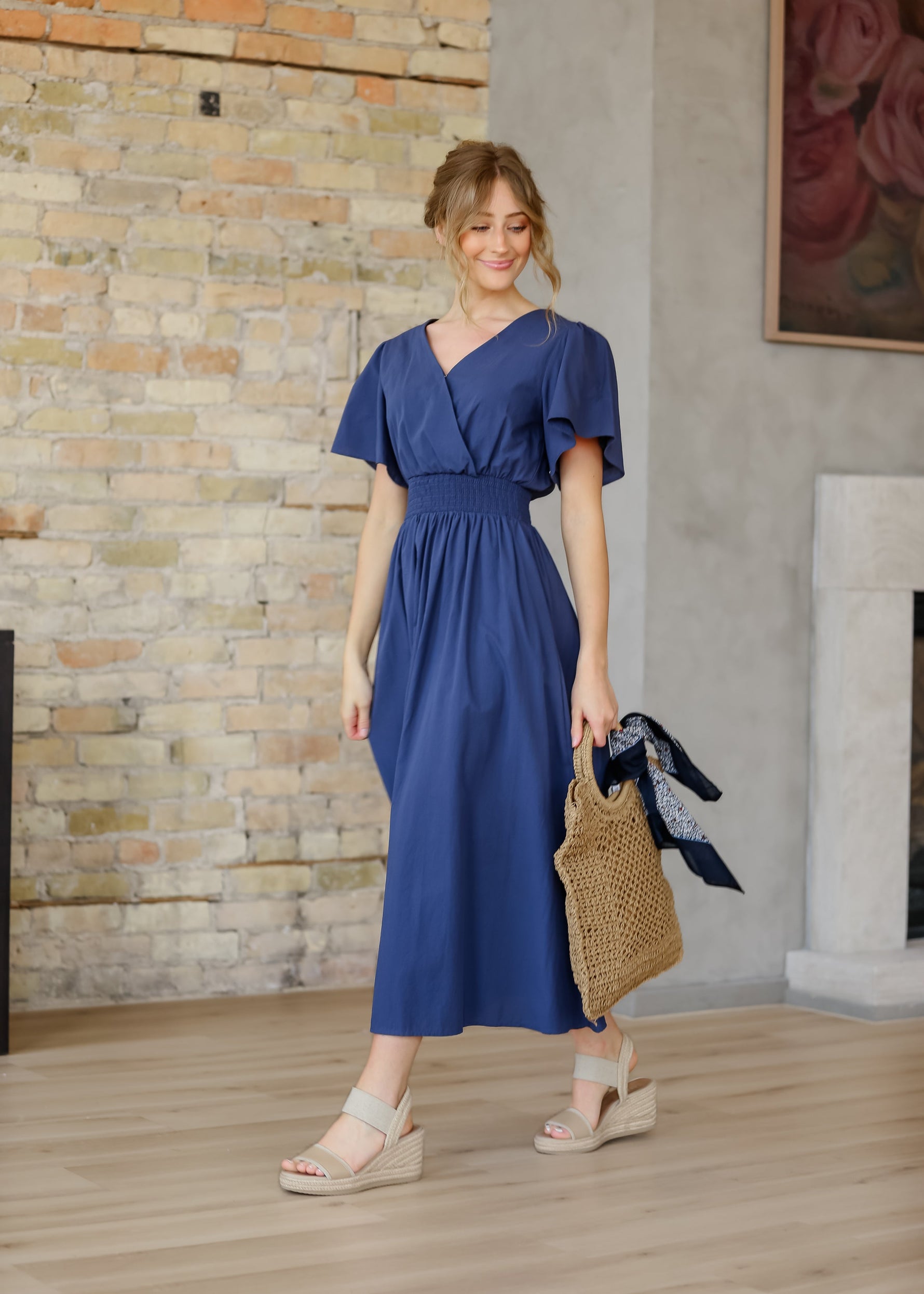 Montie Flutter Sleeve Maxi Dress - Glamourous Grace