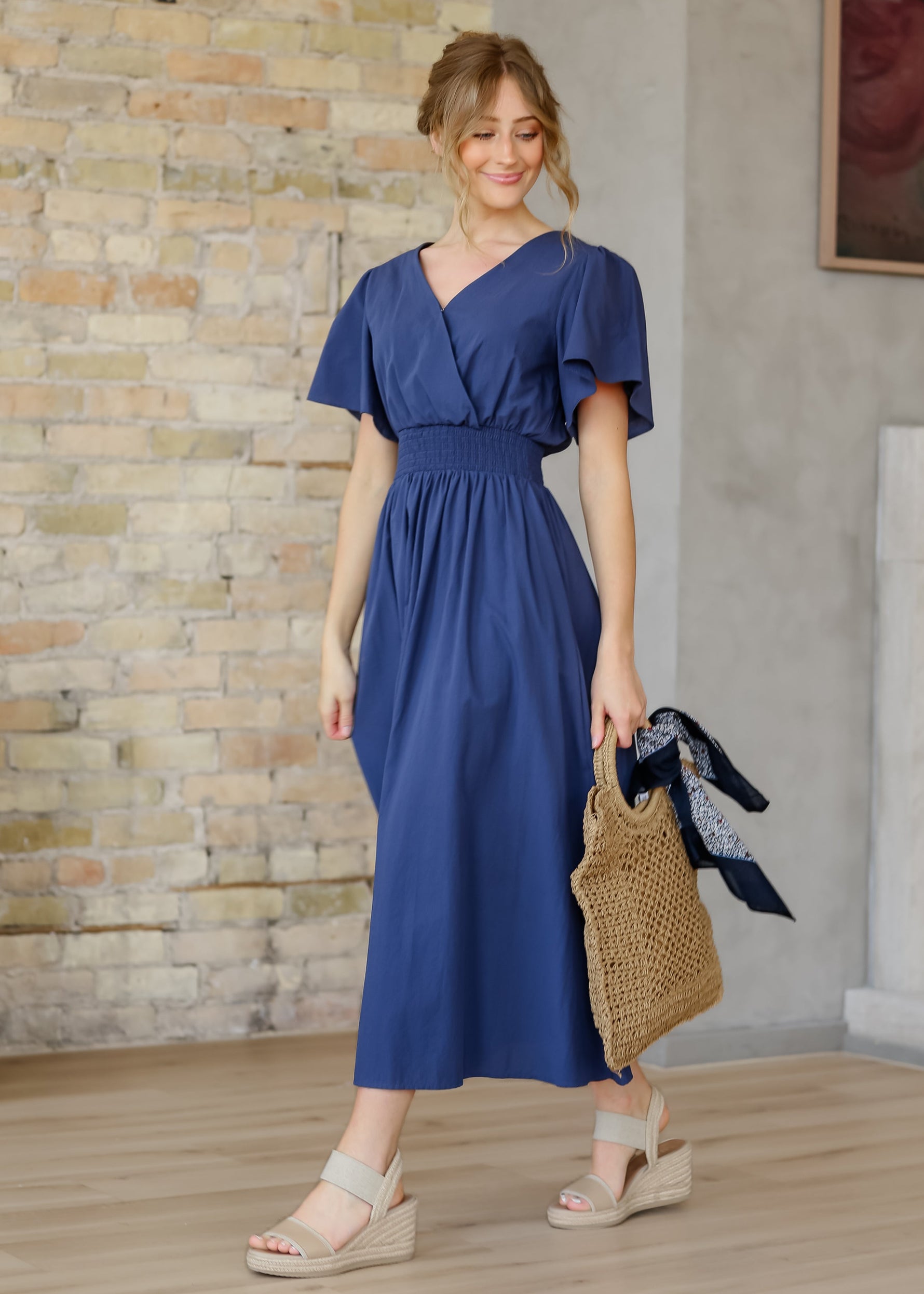 Montie Flutter Sleeve Maxi Dress - Glamourous Grace