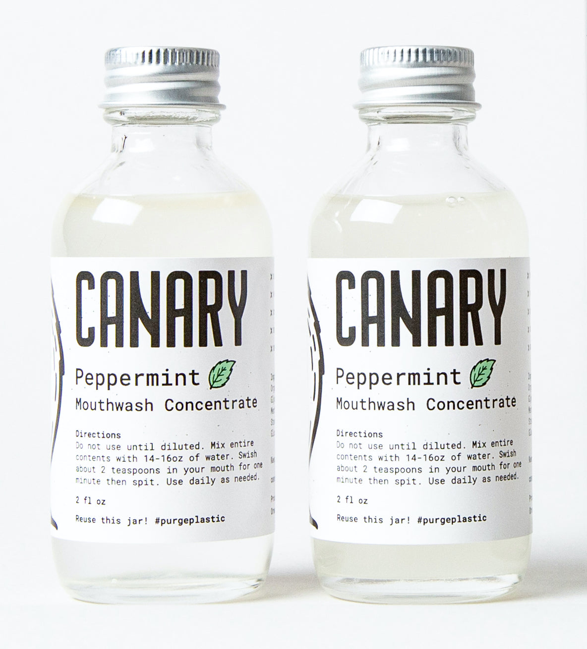 Peppermint Mouthwash Concentrate Canary