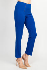 Nicole Miller Banded Mid Waist Solid Millennium Pant - Surf the Web - Glamourous Grace