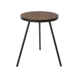 Side Table (20" H)  - Steel + Wood - By Baano