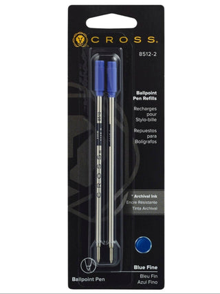 Ballpoint Pen Refill - Blue - Fine - Dual Pack - By Baano