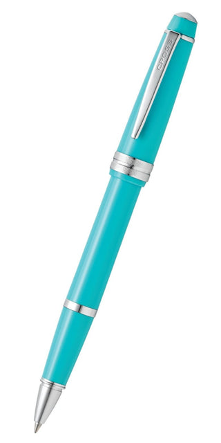 Bailey Light™ Polished Teal Resin Rollerball Pen - By Baano