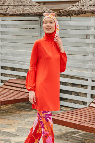 Lycra Orange Burkini Modest Swimwear M2317 - By Baano