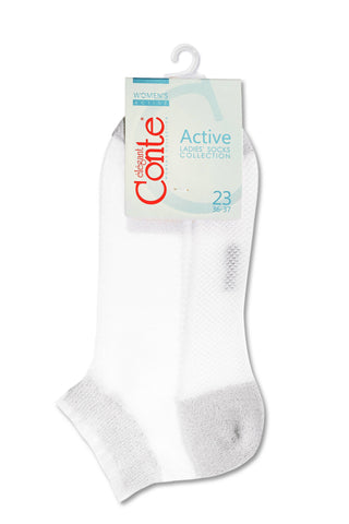 Ankle Socks Conte Active - 229 Transparent with Lurex - By Baano