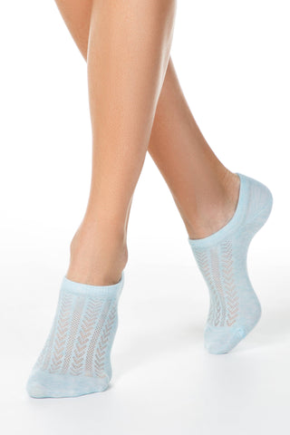 Cotton Ankle Socks Conte Active - 179 Openwork Weave - By Baano