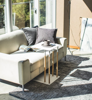 C Side Table (22" H)  - Steel + Wood - By Baano