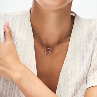 Name Logo Necklace - Sterling Silver