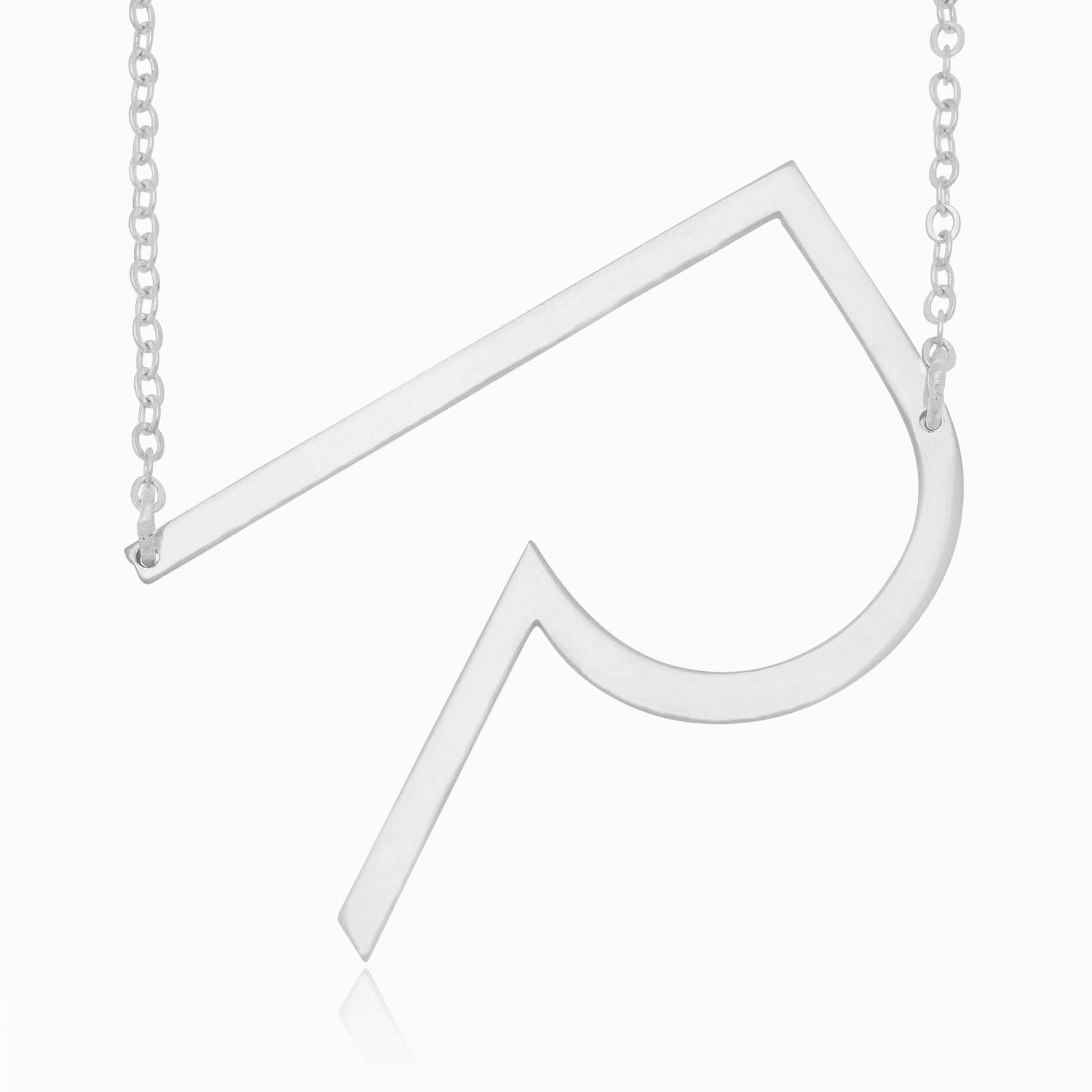 Large Initial Necklace
