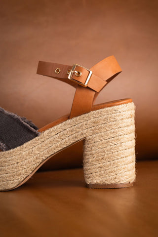 Nana Platform Sandals in Black Naughty Monkey