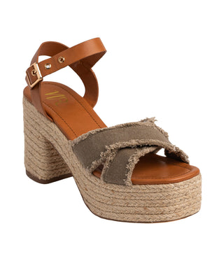 Nana Platform Sandals in Khaki Naughty Monkey