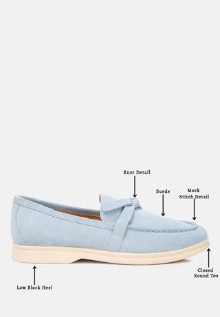 Nautica Genuine Suede Knot Detailed Loafers