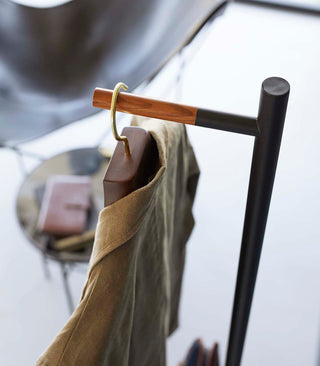 Coat Rack (63.98" H)  - Steel + Wood - By Baano
