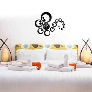New 3D Acrylic Mirror Home Decoration Wall Clock Acrylic Mute Wall Clock Adjustable Silent Wall Art Clocks Home Decorations for Living Room Bedroom Farmhouse Watch Large Decorative Quartz Living Room Modern Wall sticker Stevvex