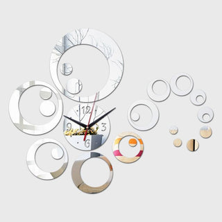 New 3D Acrylic Mirror Home Decoration Wall Clock Acrylic Mute Wall Clock Adjustable Silent Wall Art Clocks Home Decorations for Living Room Bedroom Farmhouse Watch Large Decorative Quartz Living Room Modern Wall sticker Stevvex