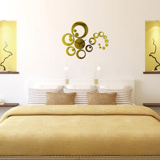 New 3D Acrylic Mirror Home Decoration Wall Clock Acrylic Mute Wall Clock Adjustable Silent Wall Art Clocks Home Decorations for Living Room Bedroom Farmhouse Watch Large Decorative Quartz Living Room Modern Wall sticker Stevvex