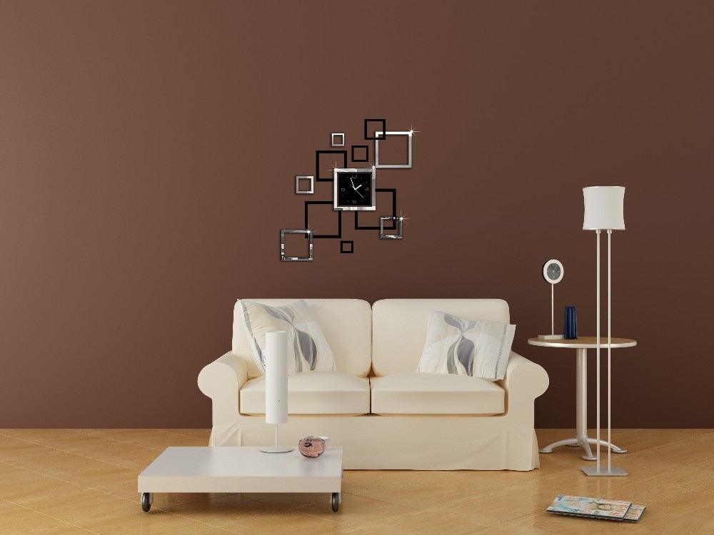 New Large Wall Clock Modern Design Acrylic Mirror Quartz Watch Stickers Clocks Home Decoration Watch Wall Clock Quartz Acrylic Mirror Stickers Home Decor 3D Clocks Stevvex