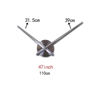 New Wall Clock Watch Movement Acrylic Mirror Wall Stickers 3D Clock Hands Large Clock Movement Unique Design Quartz Metal Dial Needle Home Decor Living Room Stevvex